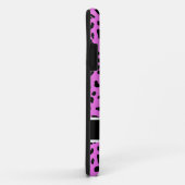 Cheetah rose/violet Imprimer coque iphone monogram (Dos/Droite)
