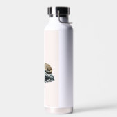 Cheetah rust op een rots waterfles (Links)