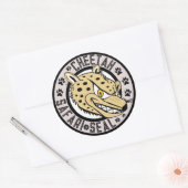 Cheetah Safari Seal Ronde Sticker (Envelop)