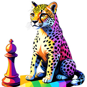 Cheetah schaak spelen - Snelste dier op aarde T-shirt