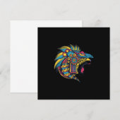 Cheetah Serpent Aztec Warrior Maya Inca Culture Gi Kaart (Voorkant / Achterkant)