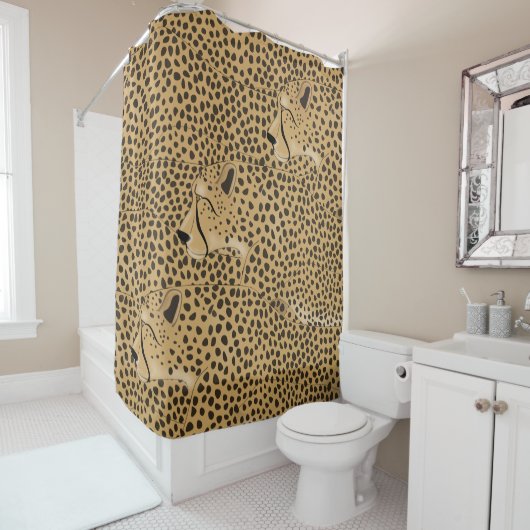 Cheetah Shower Curtain Douchegordijn (In situ)