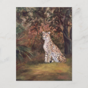 Cheetah Sitting Proud Briefkaart