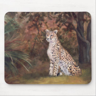 Cheetah Sitting Proud Mousepad Muismat