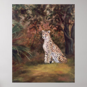 Cheetah Sitting Proud Poster/Afdruk Poster