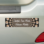 Cheetah Spin Spectacle – Feline Frenzy: Kleurrijk Bumpersticker (Op auto)
