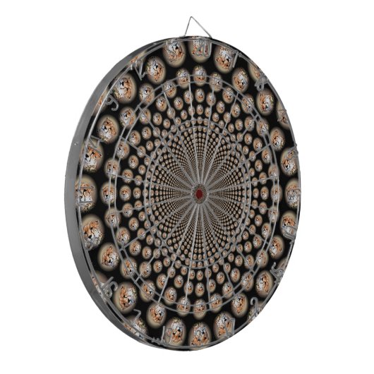 Cheetah Spin Spectacle – Feline Frenzy: Kleurrijk Dartbord (Voorkant Links)