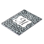 Cheetah Spot Animal Monogramme Note initiale Livre (Côté gauche)