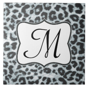 Cheetah Spot Animal Print Monogram display teile Tegeltje