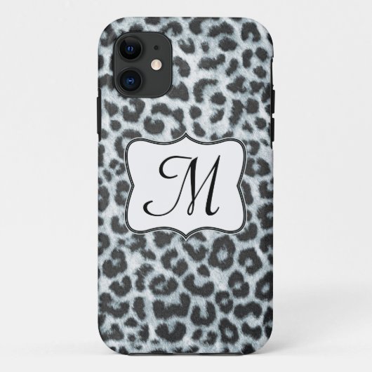 Cheetah Spot Animal Print Monogram IPHONE 5 Hoesje (Achterkant)