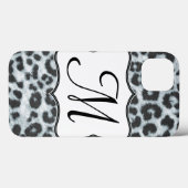 Cheetah Spot Animal Print Wild Monogram IPAD Case (Achterkant (horizontaal))