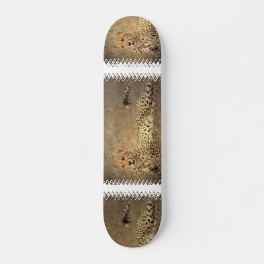 Cheetah Spots Skateboard (Voorkant)