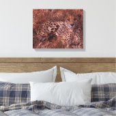 Cheetah Stare Canvas Afdruk (Insitu (Slaapkamer))