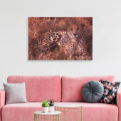 Cheetah Stare Canvas Afdruk (Insitu (Woonkamer))