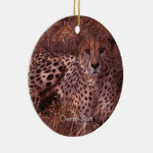 Cheetah Stare Keramisch Ornament (Rechts)