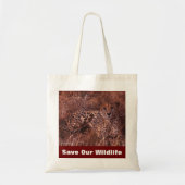 Cheetah Stare Save Our Wildlife Canvas tas (Voorkant)