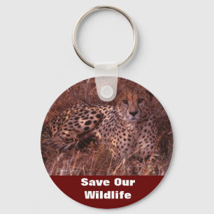 Cheetah Stare Save Our Wildlife Sleutelhanger