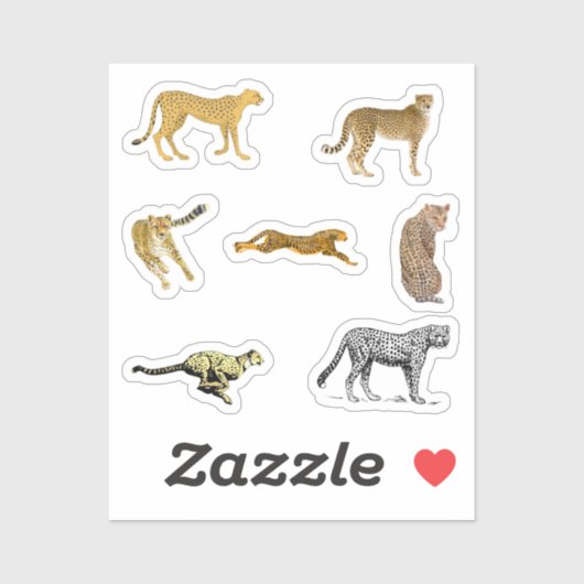Cheetah Stickers (Vel)
