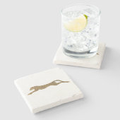 Cheetah Stone Onderzetter (Zijkant)