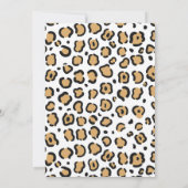 Cheetah thema uitnodiging (Achterkant)
