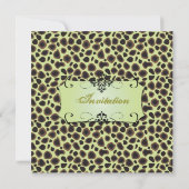 Cheetah, Wedding Invitations (stock d'or de qualit (Dos)