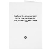 Cheetah Wenskaart (Achterkant)