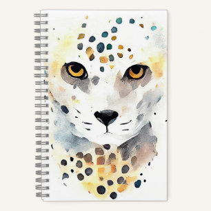 Cheetah Wilde Dier Natuur Waterverf Kunst Schilder Notitieboek