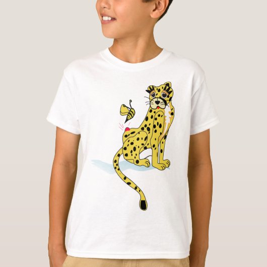 Cheetah Wilde Dieren Kinder T shirt (Voorkant)