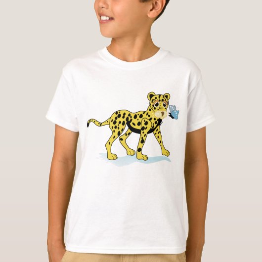 Cheetah Wilde Dieren Kinder T shirt (Voorkant)