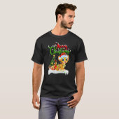 Cheetah Xmas Decorations Santa Cheetah Christmas T-shirt (Voorkant volledig)