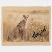 Cheetahs Fleece Deken (Voorkant (Horizontaal))