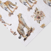 Cheetahs Floral Tissuepapier (Detail)