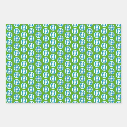 Cheetahs Wrapping Paper Flat Sheet Set of 3 (Voorkant)