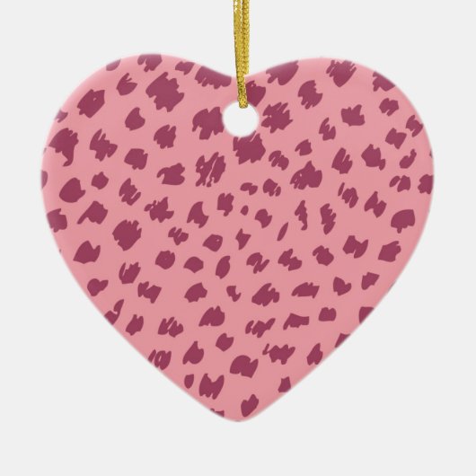 Cheetahuid Keramisch Ornament (Voorkant)