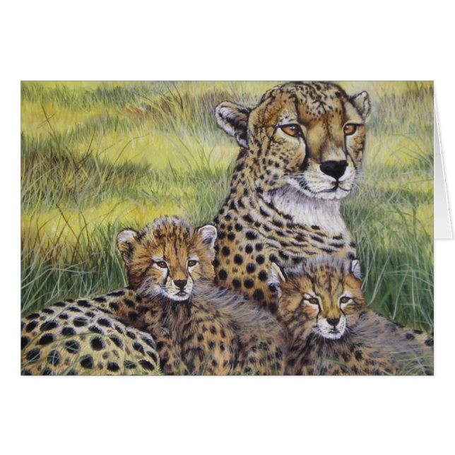 "Cheetha met kubussen" (Voorkant Horizontaal)