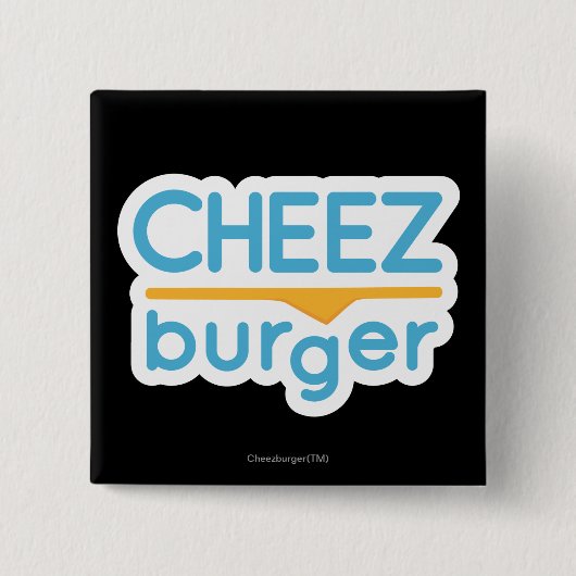 Cheezburger Logo (kleur) Vierkante Button 5,1 Cm (Voorkant)