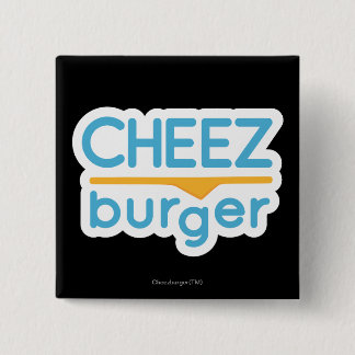 Cheezburger Logo (kleur) Vierkante Button 5,1 Cm