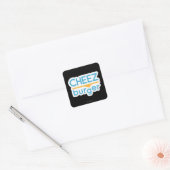 Cheezburger Logo (kleur) Vierkante Sticker (Envelop)