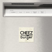 Cheezburger Logo (zwart) Magneet (Insitu (Vaatwasser))