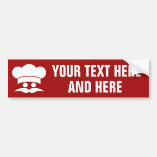 CHEF aangepaste bumpersticker
