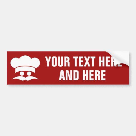 CHEF aangepaste bumpersticker (Voorkant)