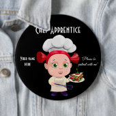 Chef Apprentice, 6-inch ronde Button (In situ)