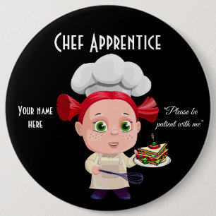 Chef Apprentice, 6-inch ronde Button