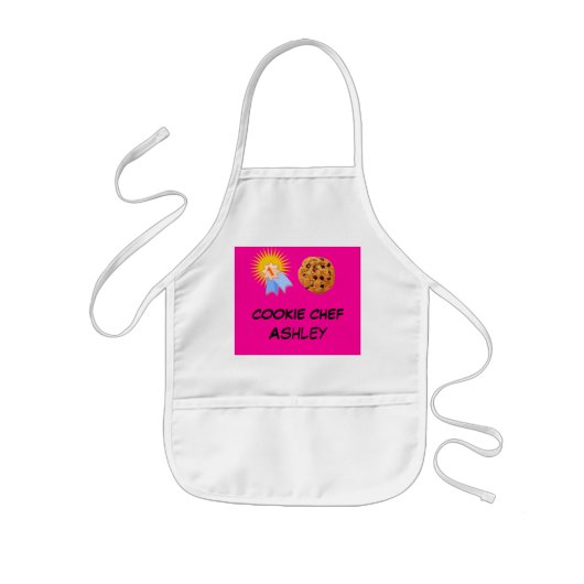 Chef Apron - Gepersonaliseerde Kinderen en volwass Kinder Schort (Voorkant)
