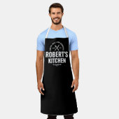 Chef Apron met aangepaste Mannen voor persoonlijke Schort (Gedragen)