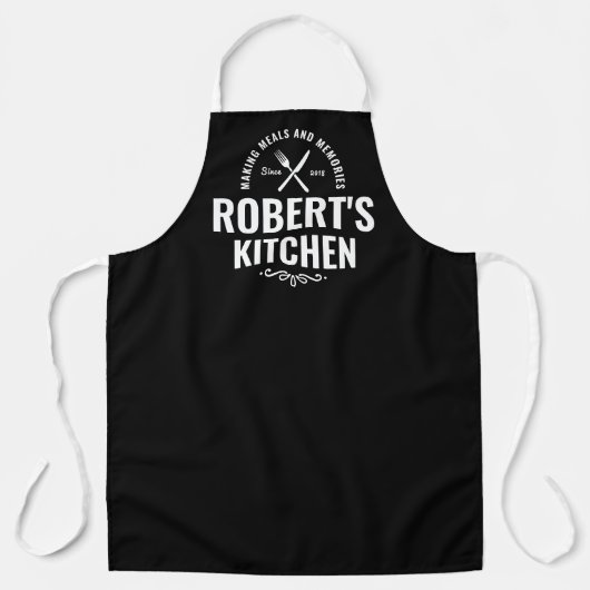 Chef Apron met aangepaste Mannen voor persoonlijke Schort (Voorkant)