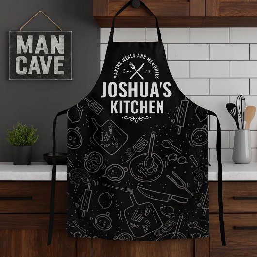 Chef Apron met aangepaste Mannen voor persoonlijke Schort