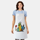 Chef Apron Schort (Gedragen)