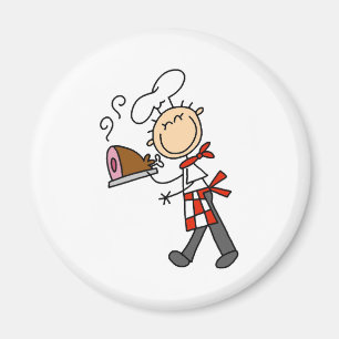 Chef aux aimants de jambon cuit