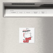 Chef avec chat gras - Aimant 2 (In Situ (Lave-vaisselle))